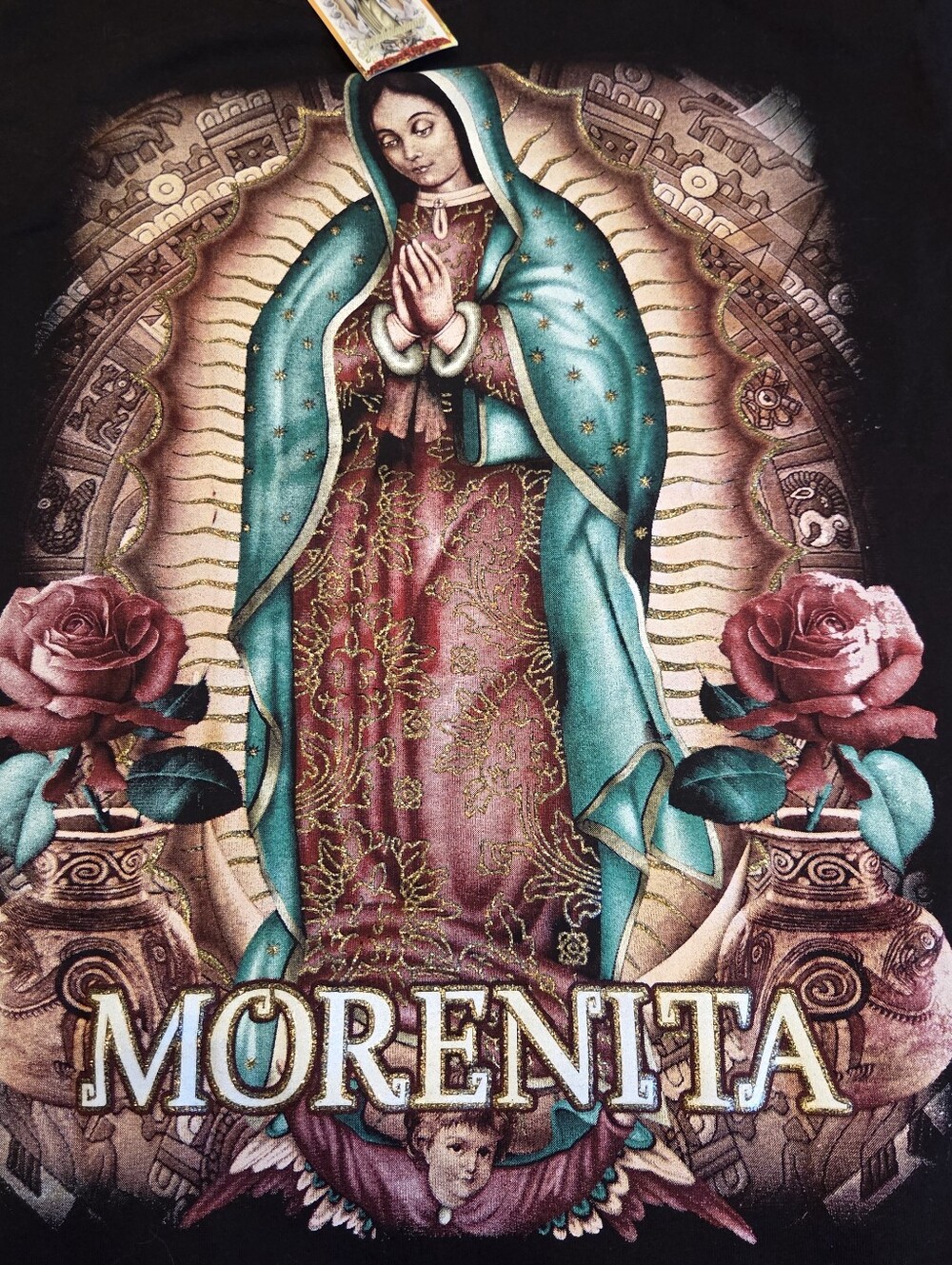 Morenita Graphic Tee featuring Virgin Mary